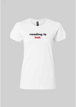 Reading is hot póló fehér M