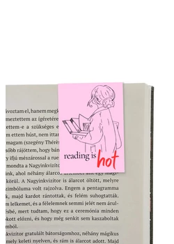 Reading is hot mágneses könyvjelző