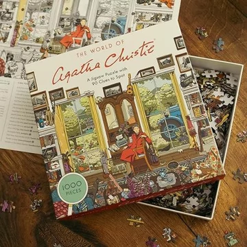 The World of Agatha Christie: 1000 Piece Jigsaw Puzzle with 90 Clues to Spot
