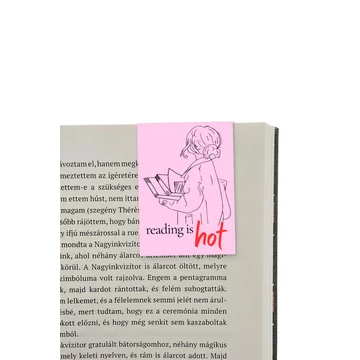 Reading is hot mágneses könyvjelző