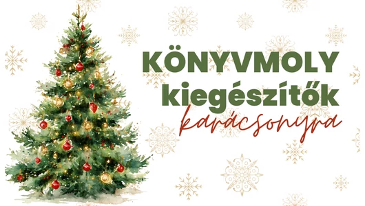 Könyvmoly kiegészítők karácsonyra – apró ajándékok, nagy örömök